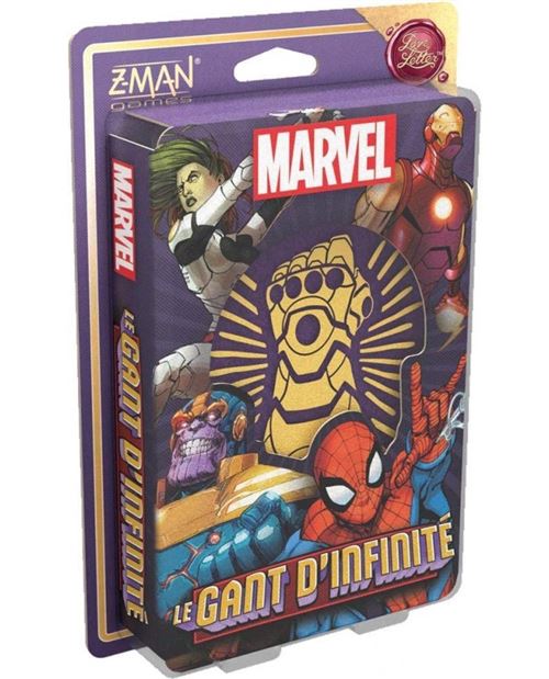 Jeu de cartes Asmodee Love Letter Marvel Le Gant d&rsquo;Infinit&eacute; 