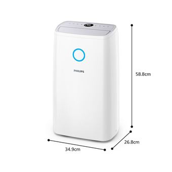 PHILIPS DE3306/11 purificateur et Deshumidificateur  Blanc Serie 3000