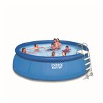 Kit Piscine gonflable Intex - Ronde - Easy Set - 4,57 x 1,22 m - Accessoires inclus - Bleu