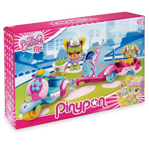 Poupée Pinypon Coffret Moto My Puppy and me
