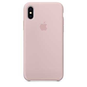 Coque Silicone + Verre Trempé Pour IPhone X / Xs - Rose - Little Boutik - Neuf