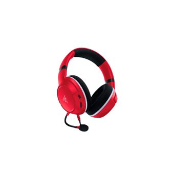 Pack Essential Duo Casque gaming Razer Kaira Rouge + Chargeur Mannette Rouge pour Xbox