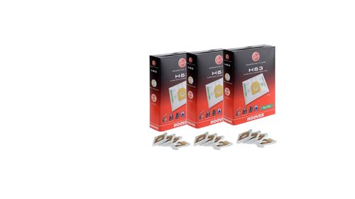 Pack 3 Boîtes De 4 Sacs Microfibre Aspirateur Hoover H63