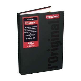 Agenda L'Étudiant 2025-2026 - Journalier, Couverture Noire - Format 15x21 Cm - Fabriqué En France - 7