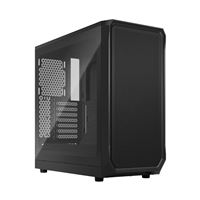 Boîtier PC Fractal Design Focus 2 moyen tour noir avec panneau latéral verre trempé