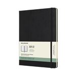 Agenda scolaire semainier Moleskine Couverture rigide Extra large 2021-2022 Noir