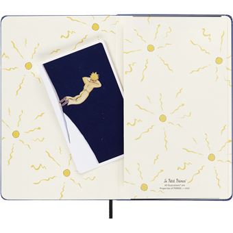 Carnet Moleskine Grand Format Ligné Le Petit Prince Édition Limitée Bleu