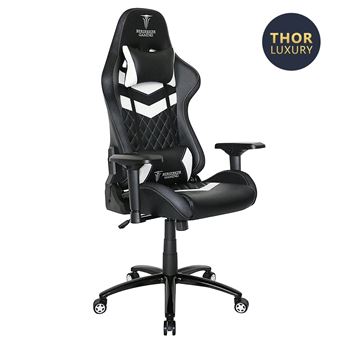 Chaise gaming Alpha Omega Players Berserker Thor Luxury Noir et Blanc