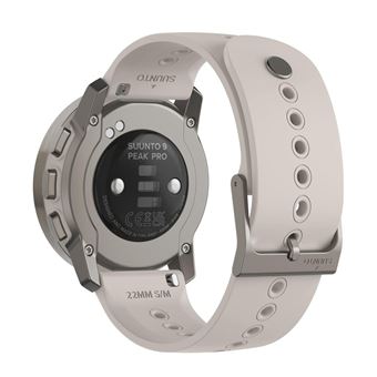 Suunto 9 Peak Pro - Polyamide renforcé de fibres de verre - montre de sport avec sangle - silicone - taille du poignet : 125-175 mm - affichage 1.2" - Bluetooth - 55 g - sable de titane