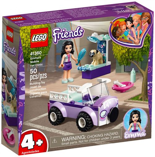 Lego Friends - La Clinique Vétérinaire Mobile D'Emma - 41360 - Jeu De Construction