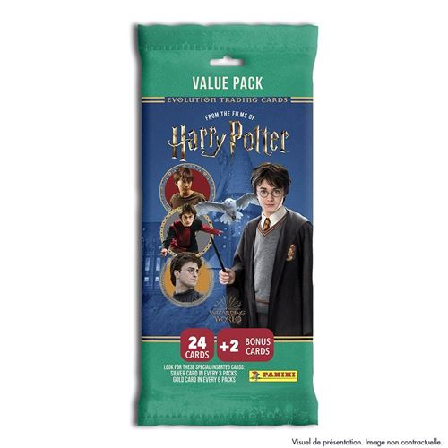 Jeu de cartes Panini Harry Potter Evolution Trading cards Value Pack Modèle aléatoire