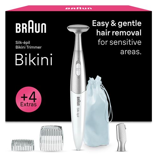Tondeuse Maillot et Sourcils Braun Silk Epil Fg1100 Blanc