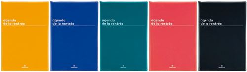 Agenda de la rentrée Oberthur Boreal 2022 2023 Modèle aléatoire