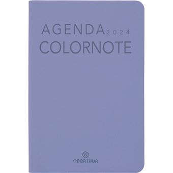 Agenda civil semainier Oberthur 2024 15 Colornote Lilas