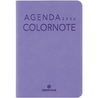 Agenda civil de poche semainier Oberthur Collection Colornote 15 2026 lilas - 1