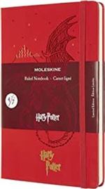 Harry Potter carnet ligne grand format rouge