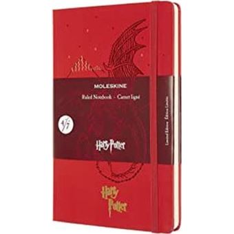 Harry Potter carnet ligne grand format rouge