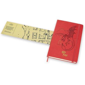 Harry Potter carnet ligne grand format rouge