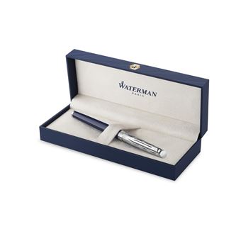 WATERMAN Hémisphère L'Essence du bleu Stylo roller, Bleu, recharge noire pointe fine, Coffret cadeau