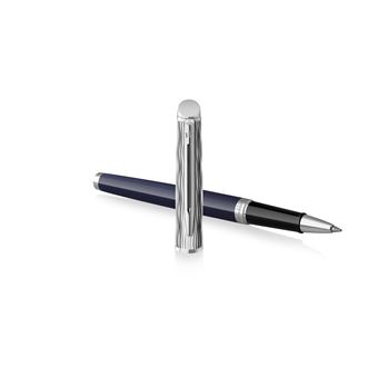 WATERMAN Hémisphère L'Essence du bleu Stylo roller, Bleu, recharge noire pointe fine, Coffret cadeau