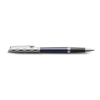 WATERMAN Hémisphère L'Essence du bleu Stylo roller, Bleu, recharge noire pointe fine, Coffret cadeau
