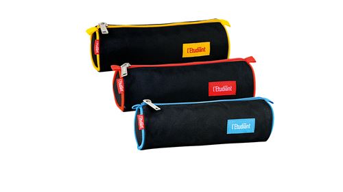 LETUDIANT Trousse scolaire ronde L'Etudiant 1 compartiment Classique Mod&egrave;le al&eacute;atoire 