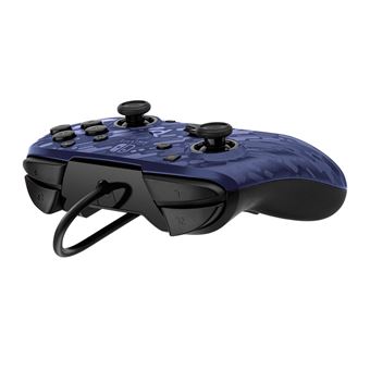 PDP Faceoff Deluxe+ Audio Wired Controller - Manette de jeu - filaire - camouflage bleu - pour Nintendo Switch