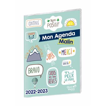 Agenda scolaire Quo Vadis 2023 2024 Textagenda 1 jour par page Framboise -  Agenda scolaire à la Fnac