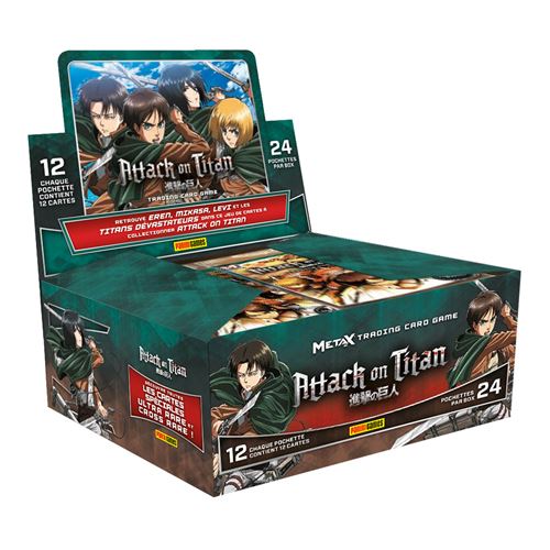 Boite de Cartes à collectionner Panini Attaque des Titans Pochettes en boîte de 24