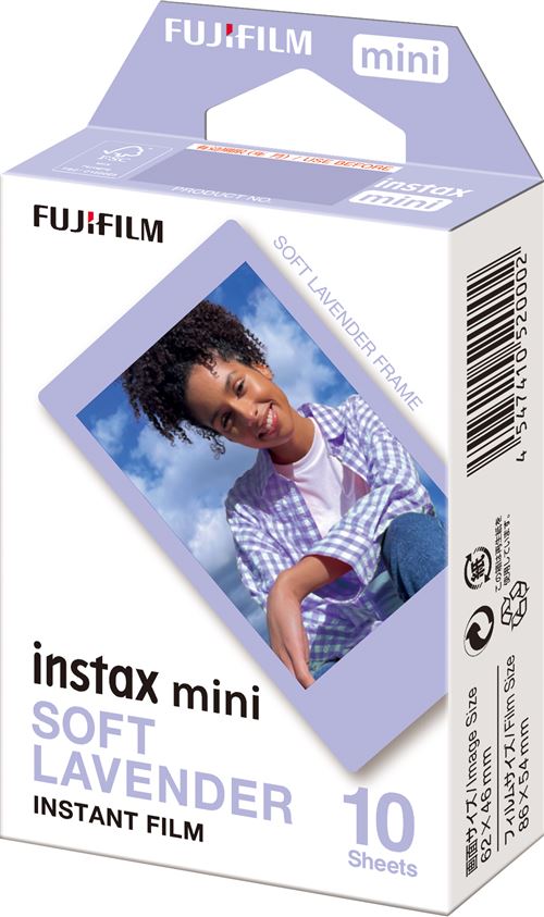 Pack de 10 photos Fujifilm Instax Mini Lavande