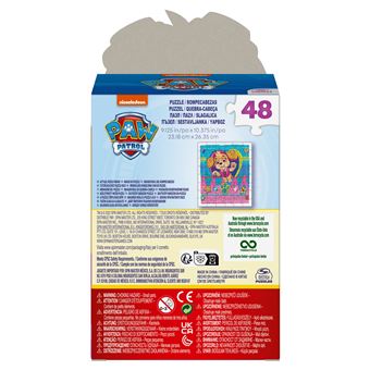 Puzzle Spin Master Games Boîte Personnage 48 pièces Carton Stella Paw Patrol Pat’Patrouille