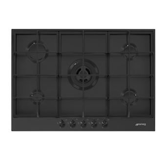 Plaque gaz Smeg PX375MB Noir Mat - 1