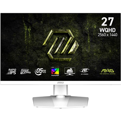Écran PC MSI MAG 274QRFW E20 27 Quad HD 200Hz Rapid IPS HDR400 - vue 5