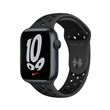 Apple Watch Nike Series 7 GPS, boîtier Aluminium Minuit 45mm avec Bracelet Nike Sport Anthracite Noir