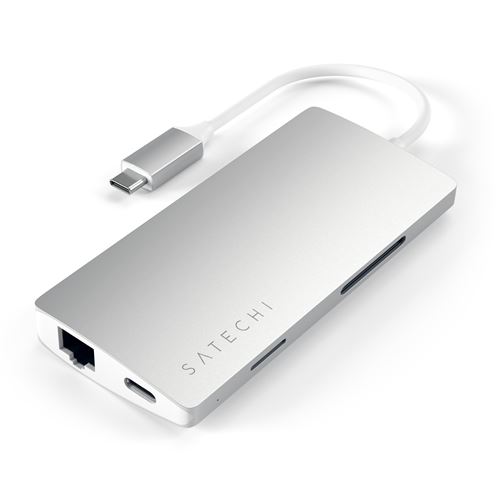 Adaptateur Multi-port Type-C 4K Ethernet Silver