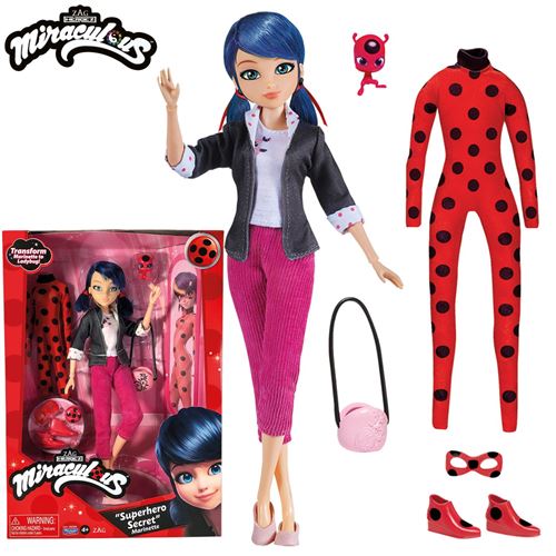 Poupée Miraculous Ladybug Superhero Secret Marinette