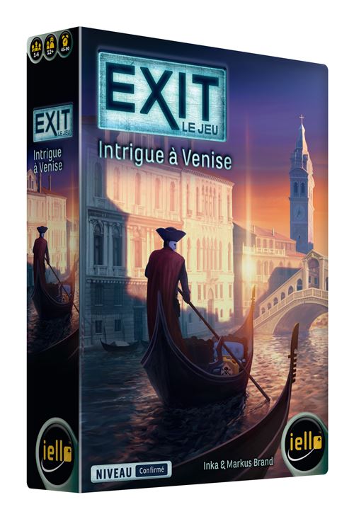 Jeu d'escape game Iello Exit Intrigue à Venise Niveau Confirmé - Iello