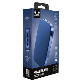 POWERBANK 24000MAH Batterie rechargeable de poche - True Blue - 2PB24100TB.Charge ultra rapide avec 20W Power DeliveryChargez jusqu''a 50% en 30min. 6 fonctions de securite. Approuvee par les compagnies aeriennes. Charge votre telephone 8 fois.