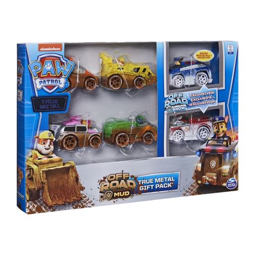 La Pat' Patrouille Pack De 6 Vehicules True Metal Paw Patrol