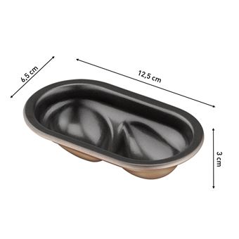 Set de 3 moules à petite torsade Tefal Creabake J308S304 Cuivre