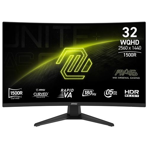 Ecran PC Gaming MSI MAG 321CQF E18 32 incurvé 180 Hz WQHD