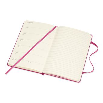 Agenda scolaire semainier Moleskine Couverture rigide 2021-2022 Rose