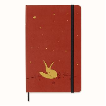 Carnet Moleskine Grand Format à pages blanches Le Petit Prince Édition Limitée Orange