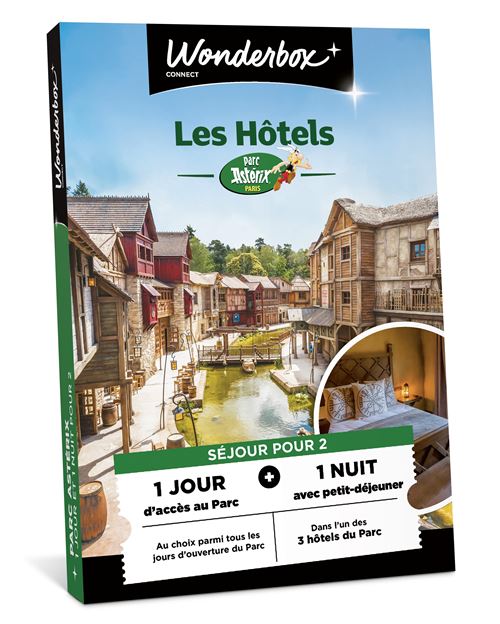 Coffret cadeau Tick nBox Parc Astérix Séjour 1 jour 1 nuit