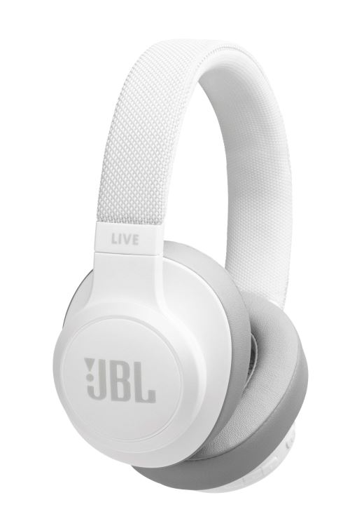 JBL LIVE 500BT - Koptelefoon met micro - over oor - Bluetooth - draadloos - wit