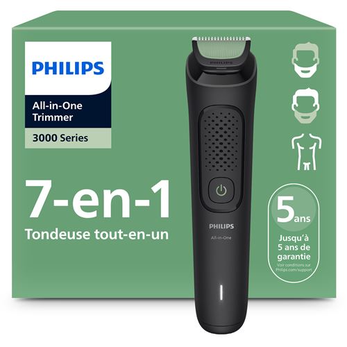 Tondeuse Homme Philips Mg3935/15 All In One Series 3000 Noir Et Vert