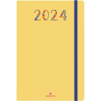 Agenda civil semainier Oberthur 2024 15 FSC Merida Jaune