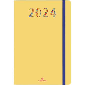 Agenda civil semainier Oberthur 2024 15 FSC Merida Jaune