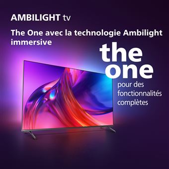 Philips The One 85PUS8808 - Classe de diagonale 85" 8800 Series TV LCD rétro-éclairée par LED - Smart TV - Android TV - 4K UHD (2160p) 3840 x 2160 - HDR