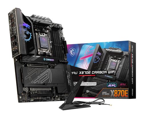 Carte mère MSI MPG X870E CARBON WIFI ATX Socket AM5 Chipset AMD X870E